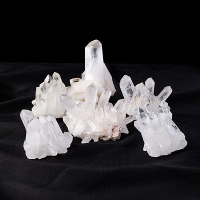 Natural Clear Quartz Crystal Cluster Raw Mineral Specimen Decor